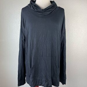 Sleepyheads Black Cowl Neck Pajama Top Size XL EUC